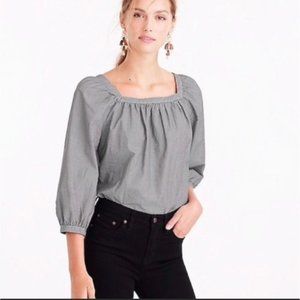 J. Crew Gray Square Neck Blouse